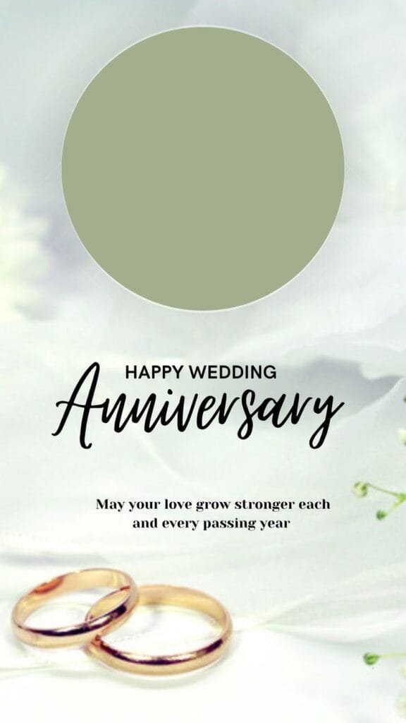 happy anniversary photo frame design