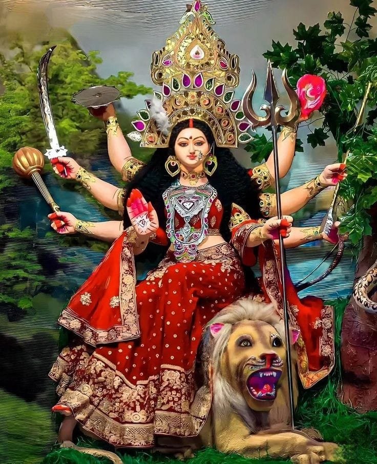 maa durga ai images