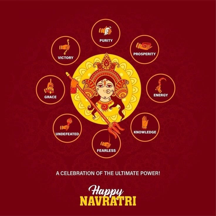 navratri images animated