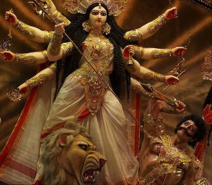 maa durga animated images 3d