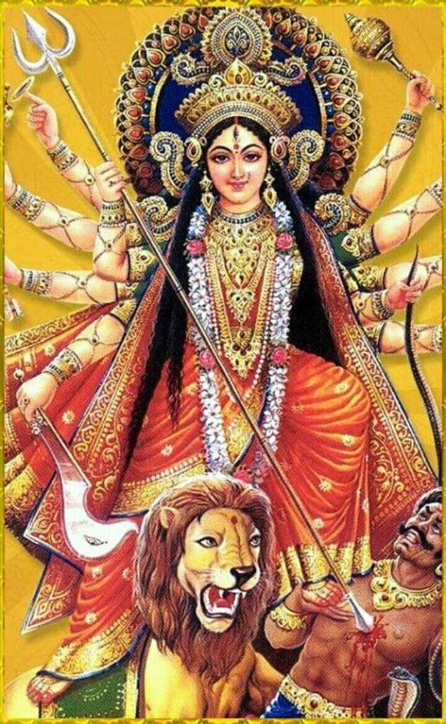 maa durga ai images hd