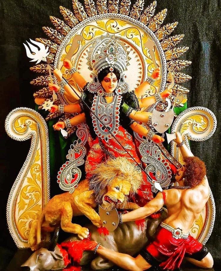 maa durga angry images