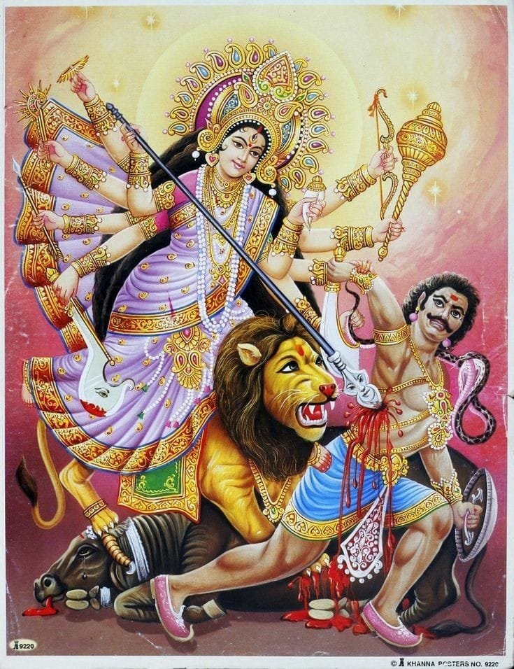 maa durga art images