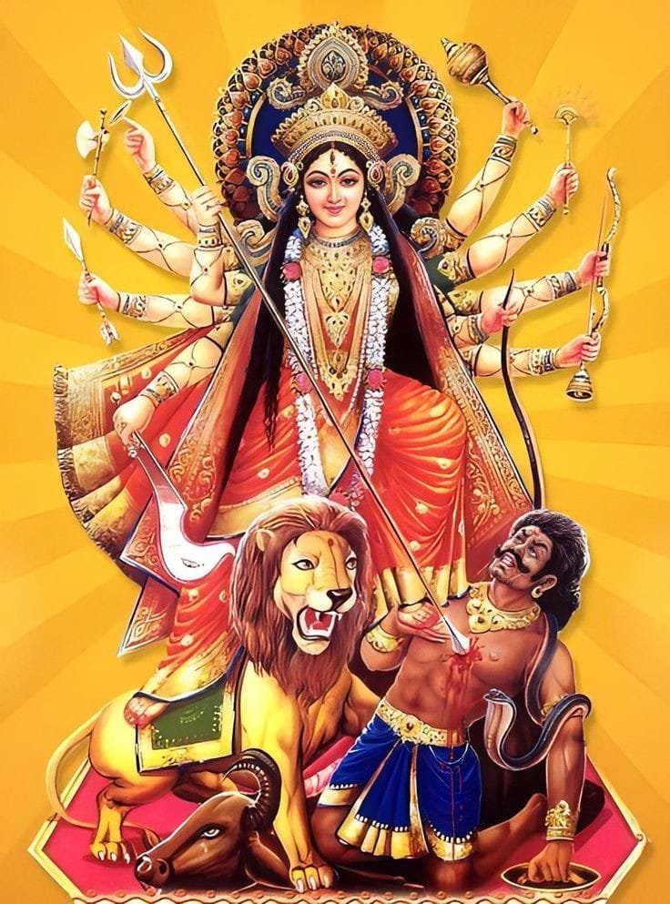 maa durga ashtami images 2024