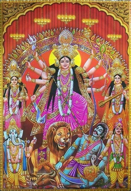 maa durga ai images